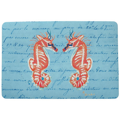 Tapis d'entrée / extérieur antidérapant pour hippocampes Séverine