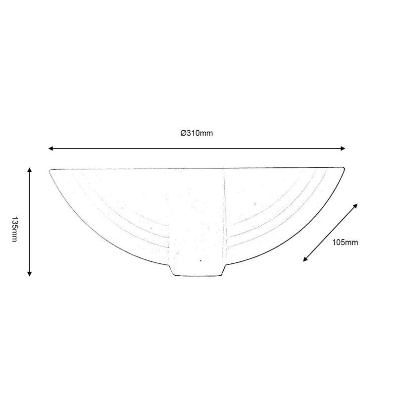 Criner Ceramic Half Moon