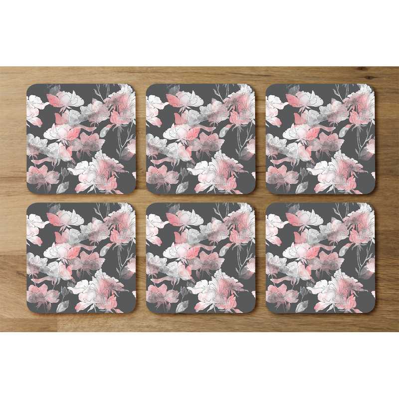 Square 6 Piece Coaster Set