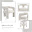 Ensemble de 2 chaises d'appoint Loma Beige Boucle