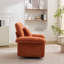  Canapé d'appoint rembourré 360 ° en chenille avec coussin décoratif-1650004013