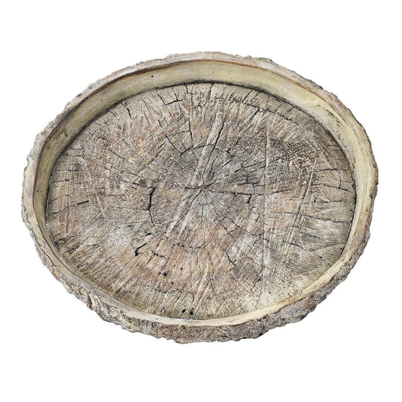Concrete / Cement Tabletop Dish, 1.8" H x 15" W x 15" D