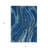 3' X 5' Navy Blue Gold And Copper Abstract Washable Indoor Outdoor Area Rug