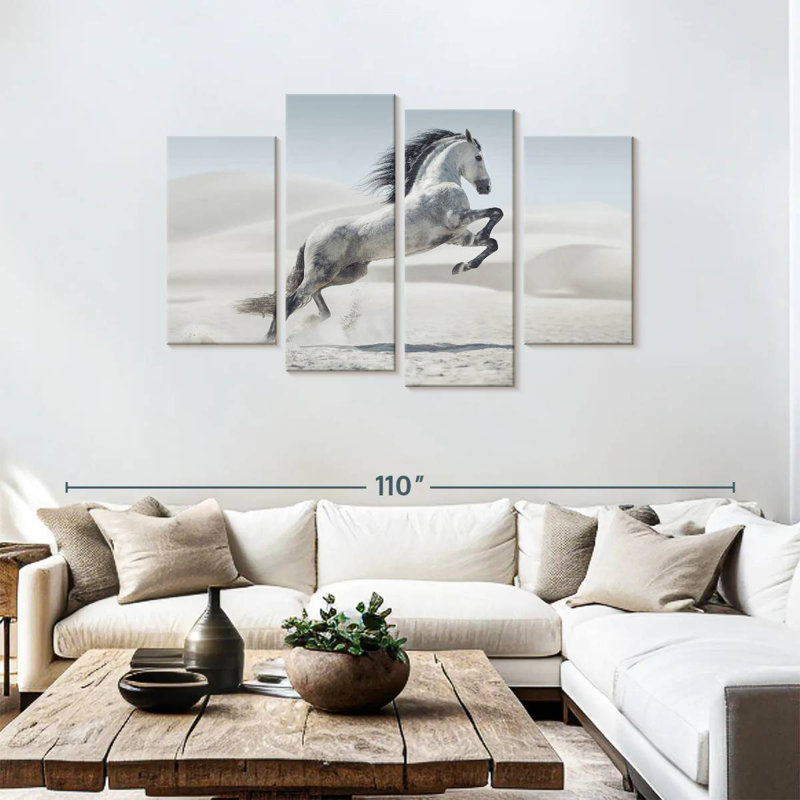 Mighty Arabian Horse, 48'' H x 75'' W