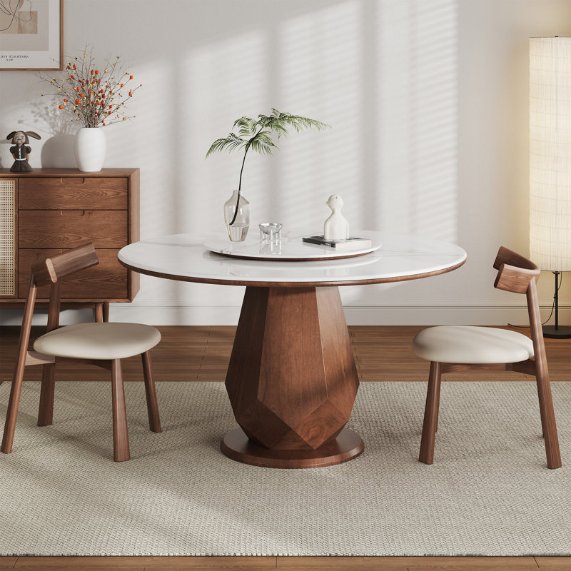 Silent Sintered Stone Lazy Susan For Table Top With Ball Bearings