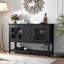 Media Cabinet With Adjustable Shelves For Console Storage