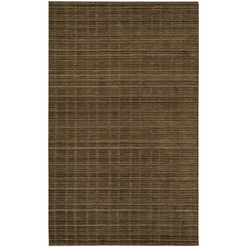 Hutchinson Chocolate Contemporary Rug, 5'5" x 7'4" Rectangle