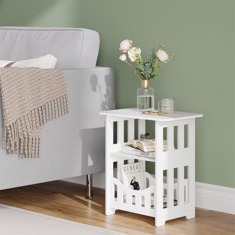 Ameria 36cm W Plastic Bedside Table