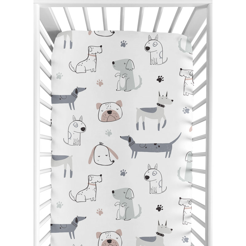 Drap-housse pour lit de bébé dessin animé