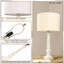 Tomisin 62.5Cm White Standard Table Lamp Set