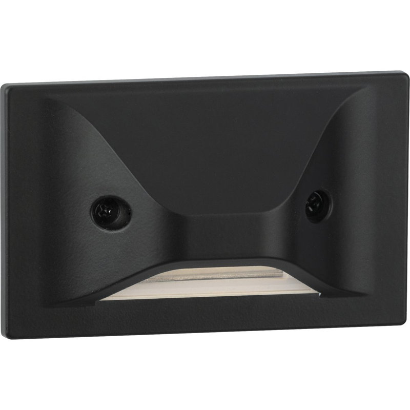 Integrated LED Metal Step Light, Black