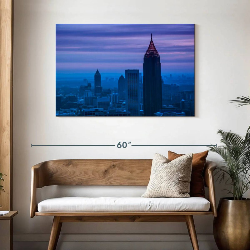 Crépuscule à Atlanta, H 30 po x l 45 po