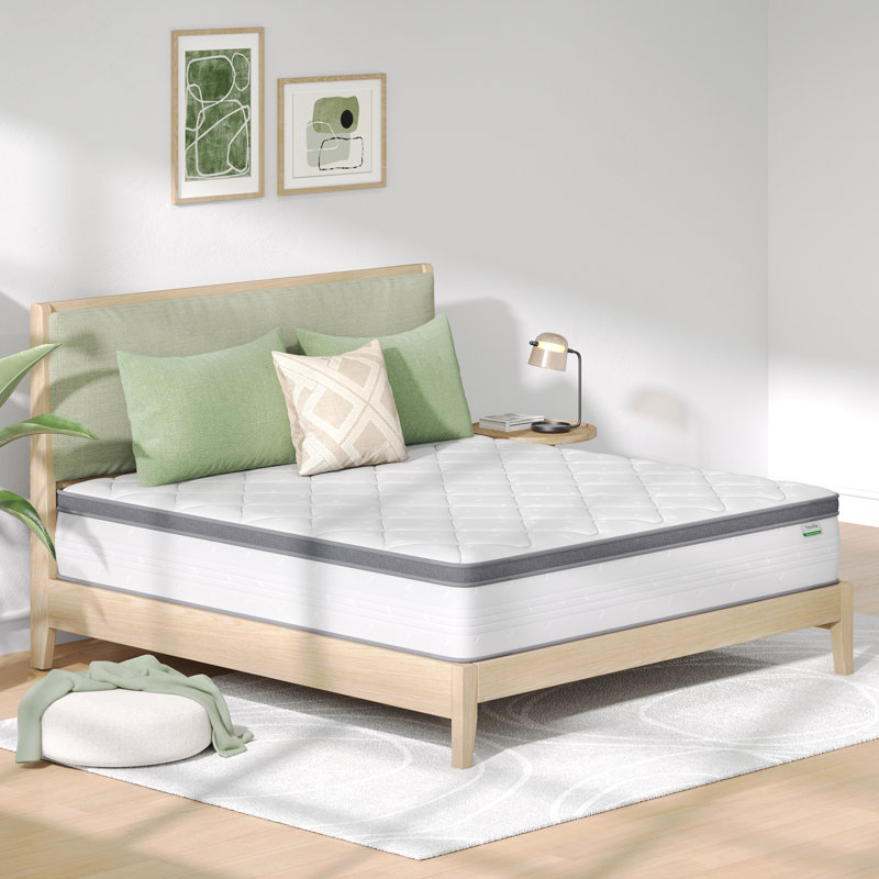 Matelas hybride à mémoire de forme moyenne à 3 zones Novilla dans une boîte, Lit double, 14"