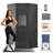 Portable Sauna Tent for Home, Full Body Steamer Sauna Box with 3L & 1500W Steamer, X-large Personal Sauna Tent For Spa Relaxation With Remote Control, Folding Chair& Mat, Black
