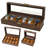 Watch Storage Box Display Case with Removable Pillows Clear Window Design All-Round Protection