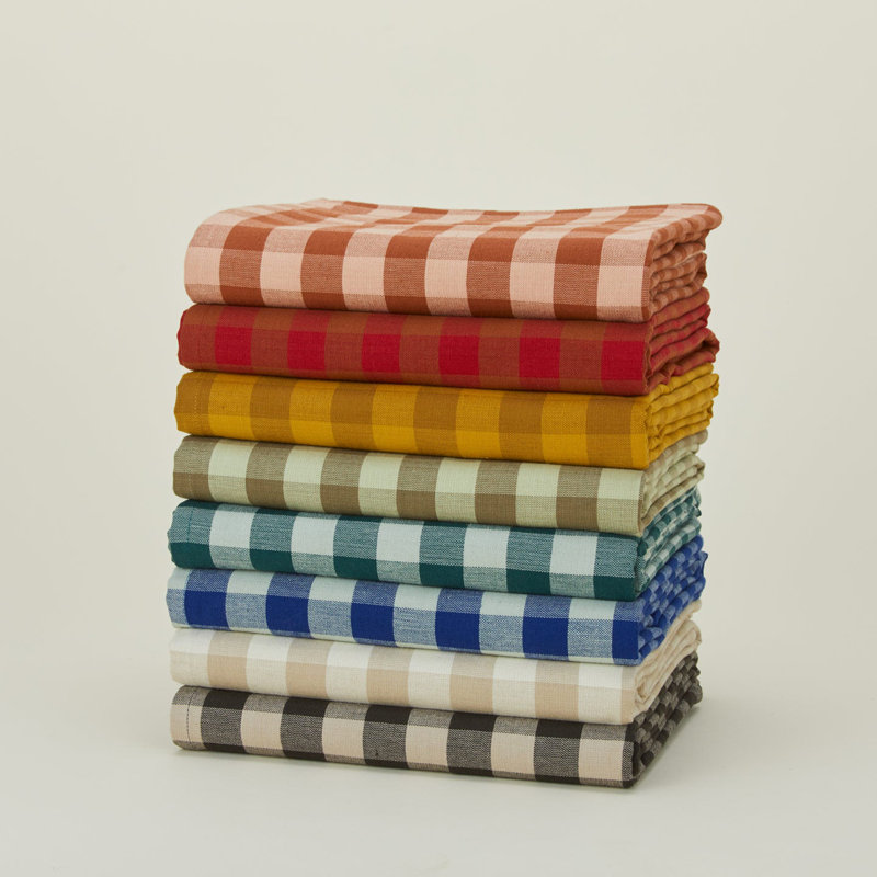 Essential Gingham Tablecloth, Ivory/Flax