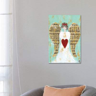 Red Rose Angel by Ashley Bradley - Wrapped Canvas Print
