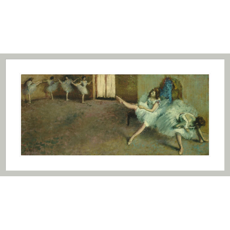 «Avant le ballet» par Edgar Degas, impression giclée sur cadre, H 22,13 po x l 41,5 po