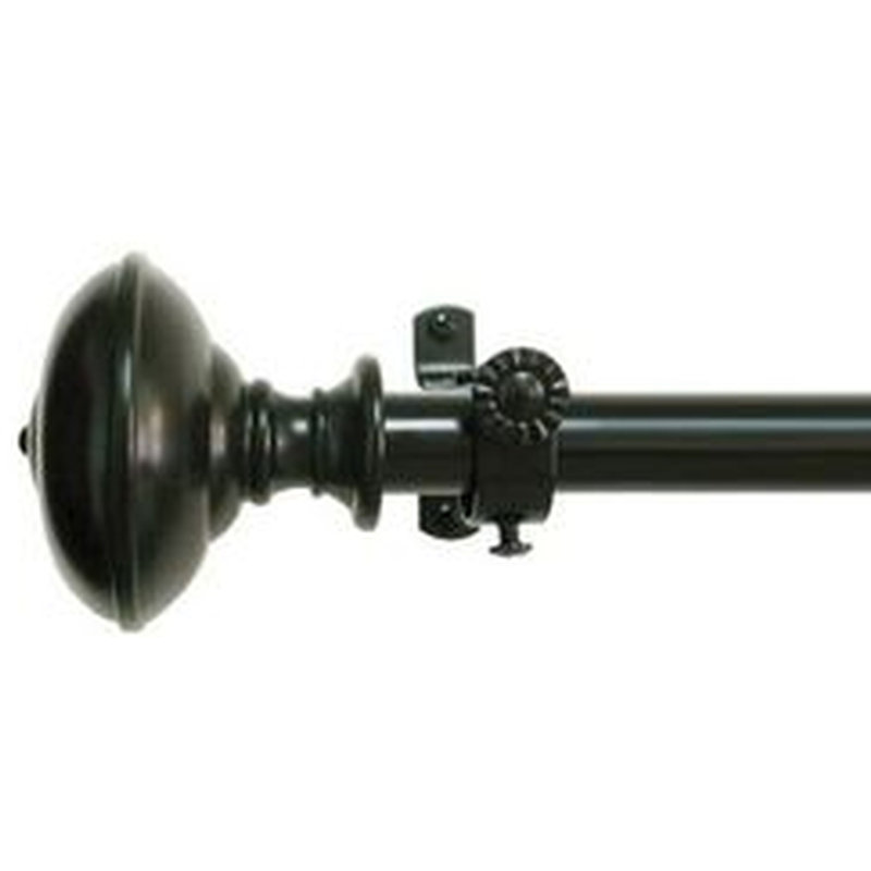 Duncombe Single Curtain Rod, 1" H x 86" W x 1" D, Gold