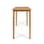 Table de bar d'extérieur rectangulaire en bois d'acacia minimaliste - finition teck