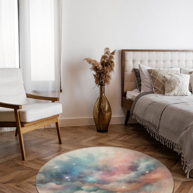 Tapis tressé Dreamy, Rond 5 pi