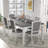 Rustic And Functional 7-Piece Extendable Dining Table Set With Removable Leaf, Upholstered Chairs, And Built-In Drawers For Family Gatherings And Entertaining-1682325271-1682325290-1682325293