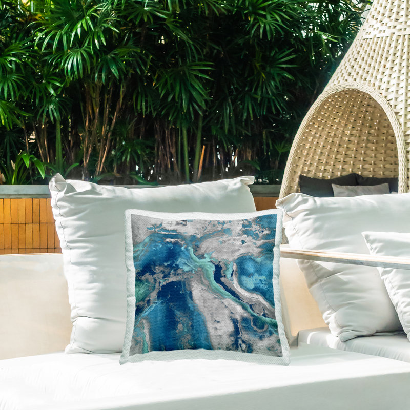Abstract Outdoor Throw Pillow