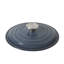 Faitout en fonte émaillée avec couvercle Gibson Home de 2,65 pte - rond, allant au four jusqu'à 500 ° F, idéal pour la cuisson du pain et les ragoûts - bleu dégradé-125041944