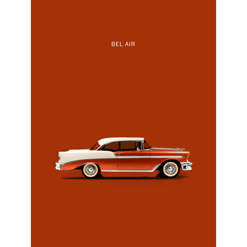 Chev Belair 56 - Impression sur toile tendue, H 16 po x l 12 po