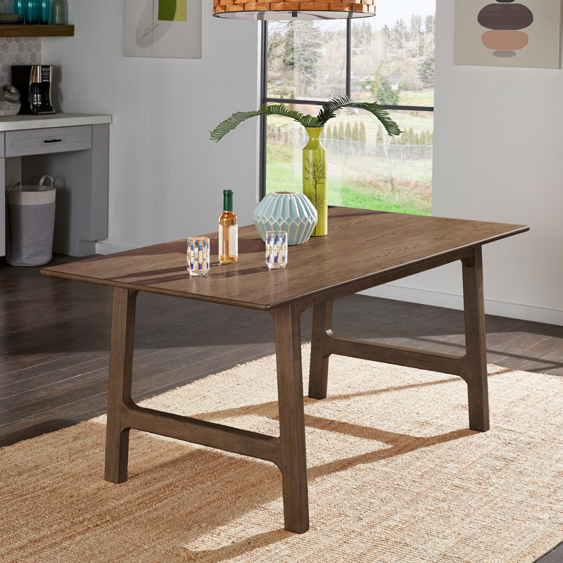 Modern Scandinavian 71" Dining Table, Walnut