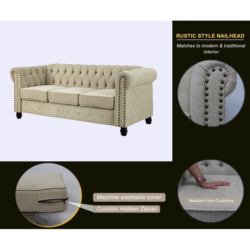 Darby Home Co Neillsville 81'' Upholstered Sofa & Reviews | Wayfair