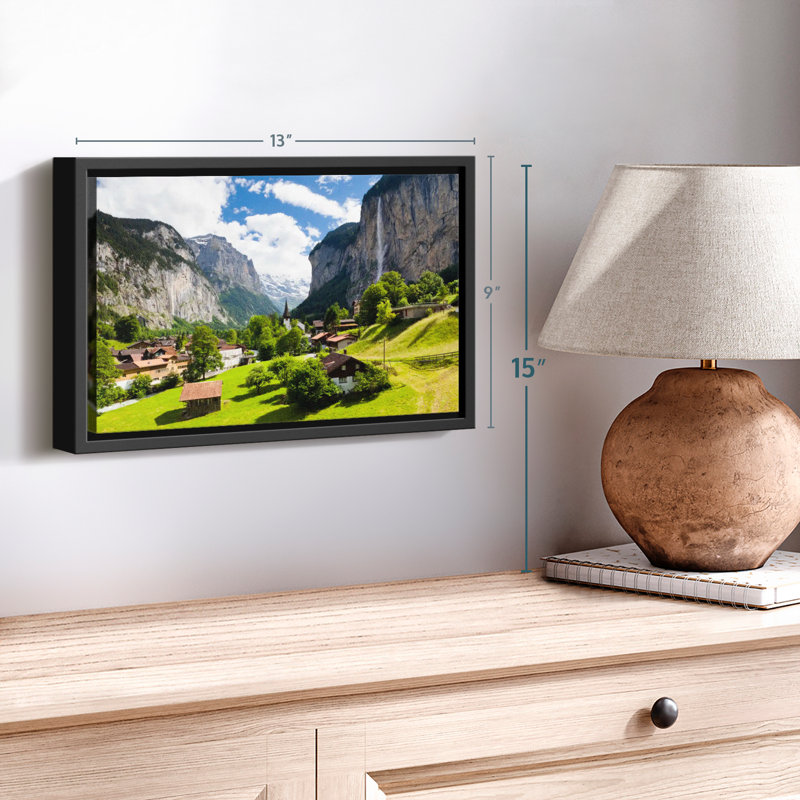 Nature "Impression sur toile Scenic Lauterbrunnen", H 9 po x l 13 po