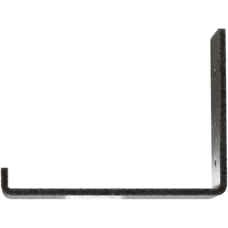 Support de tablette en acier, H 6 po x l 2 po x P 8 po, Étain antique