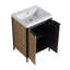 Freestanding Bathroom Vanity with Double Resin Sink & Soft-Close Cabinet Doors