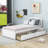 Twin Size 2 Drawers Platform Bed with Headboard-341344628
