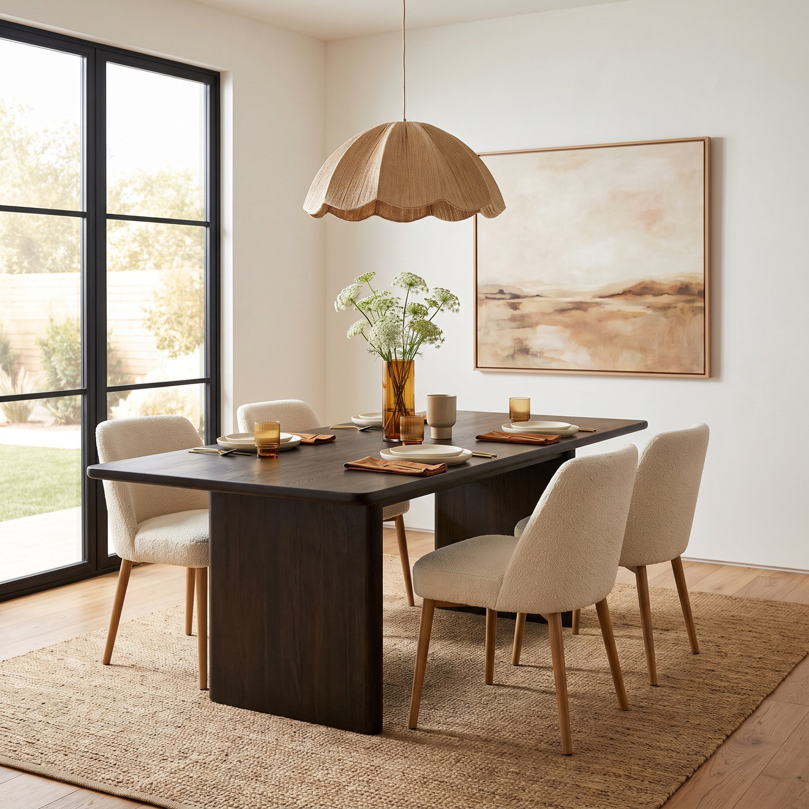 Carter 108" Extendable Dining Table, Coffee Brown
