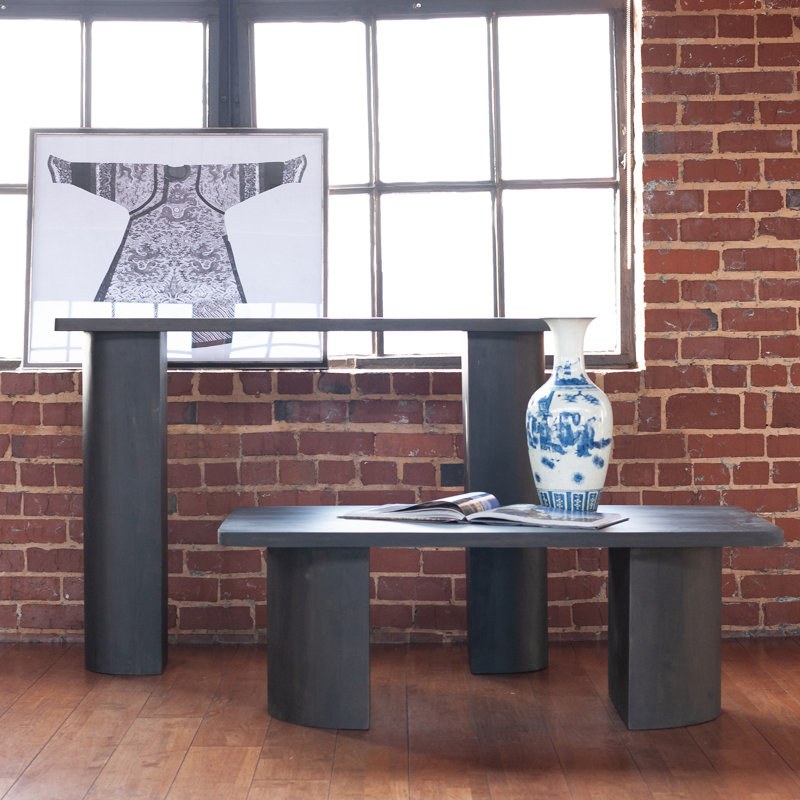 Moscow Solid Wood Coffee Table, Black