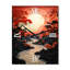 Beach Pier Perspect Papercut I - Horloges murales florales-99629137