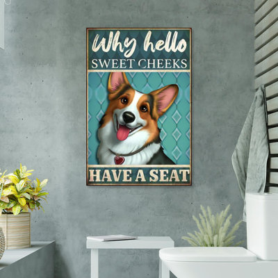 Corgi Have A Seat - 1 pièce, impression rectangulaire