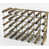 Walnut Stained Pine / Galvanised Steel