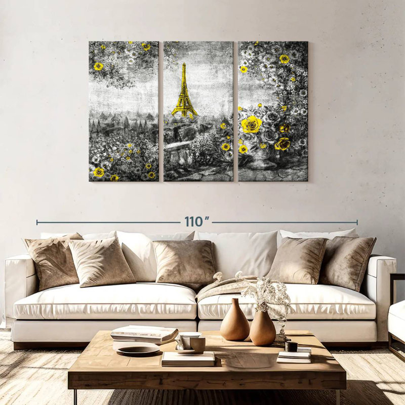 Aime Eiffel Tower Summertime Pop, 48" H x 74" W