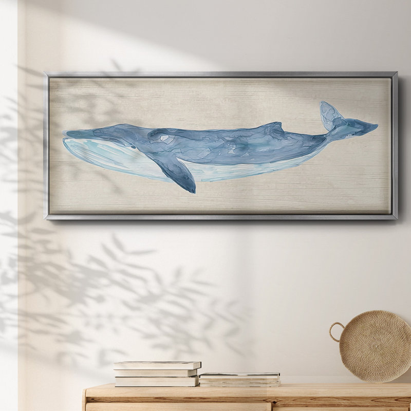 «Rustic Whale II», reproduction sur toile flottante, Argent, H 24 po x l 60 po x P 1,5 po