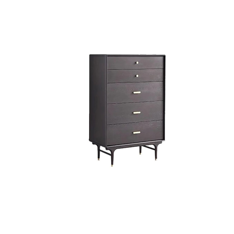 Modern Simple Tall Accent Cabinet Accent Chest, Smoky