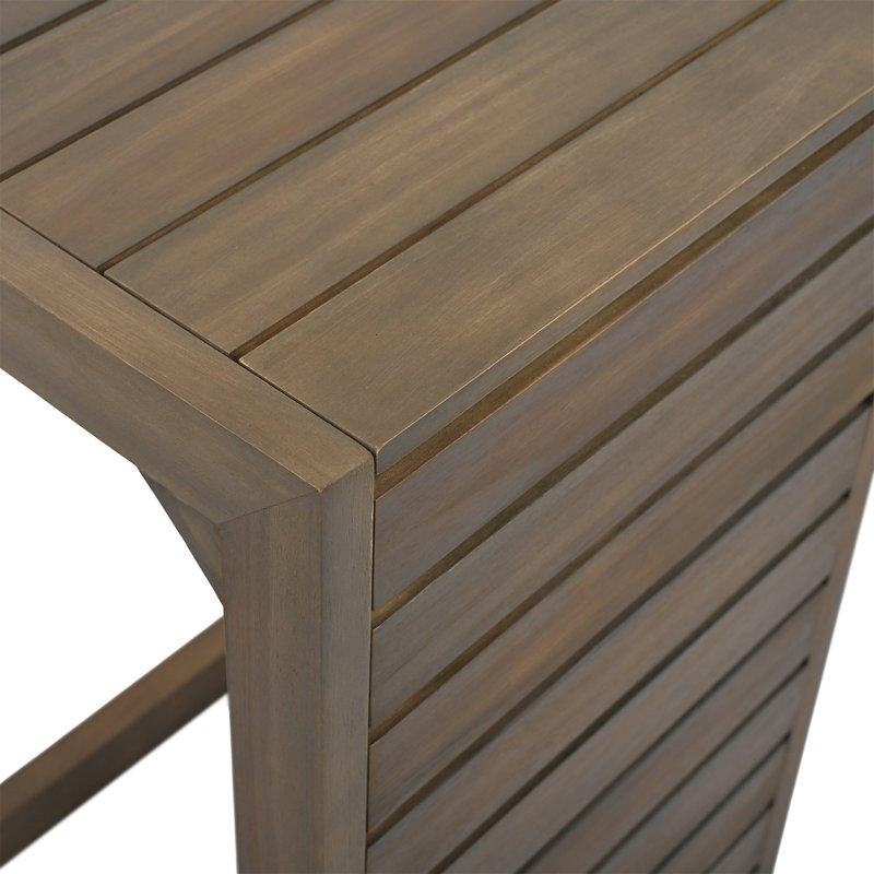 C-Shape End Table  Brown (Only Tables, No Chairs), Grey