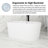 59'' Acrylic Freestanding Soaking Bathtub