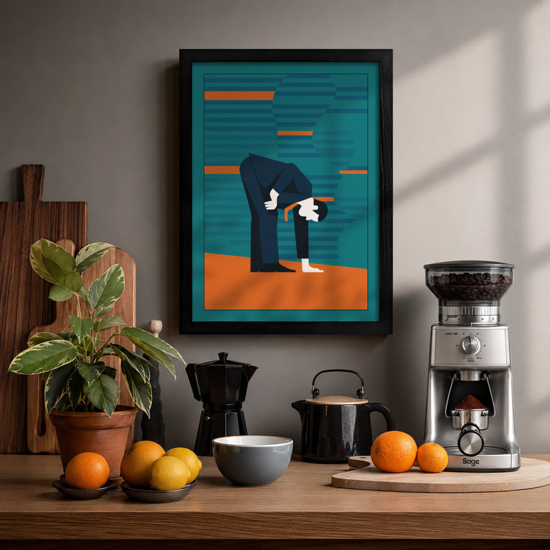 Workplace Strain Modern - Print, Black, A3 - 42.0 x 29.7 cm