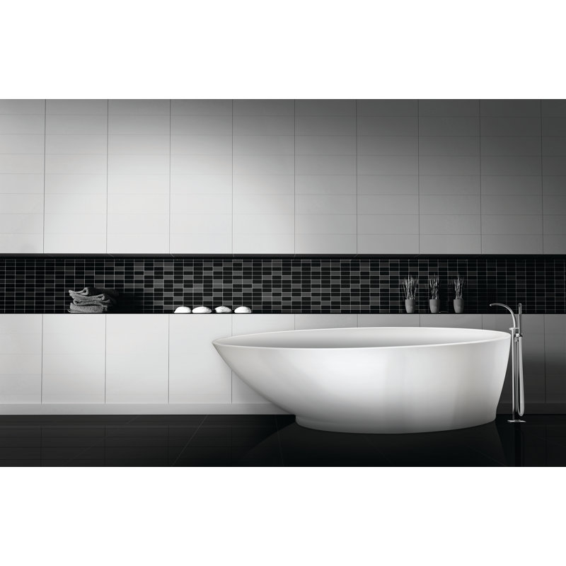 Gateway 70'' L Freestanding Air Bathtub, Glossy White