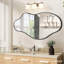 Irregular Metal Framed Wall Mirror, Asymmetrical Mirrors for Bathroom-1211189289-1211189288