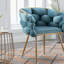 Ensemble de 2 fauteuils luxueux simples et modernes en velours pour la chambre à coucher-746250983-778871424