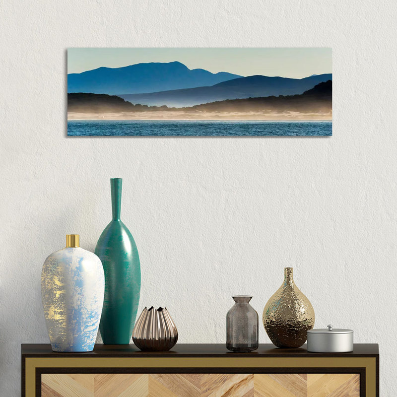 Ocean In Van Dyks Bay At Sunrise. Western Cape Province, South Africa. by Keren Su - Wrapped Canvas Panoramic Print